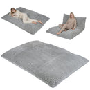 Convertible Bean Bag Floor Sofa with Washable Corduroy Cover