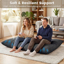 Convertible Bean Bag Floor Sofa with Washable Corduroy Cover