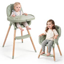 Convertible High Chair with 5-Point Harness - Beige