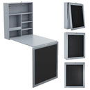 Convertible Wall Mounted Table with A Chalkboard