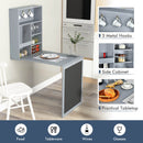 Convertible Wall Mounted Table with A Chalkboard