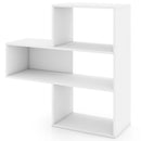 Convex Bookshelf with 3 Open Shelves and Anti-Tip Device