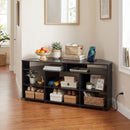 Corner TV Stand for TVs up to 55 Inch with Storage