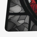 Stained Glass Skull Of The Fallen Saint Playmat