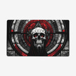Stained Glass Skull Of The Fallen Saint Playmat