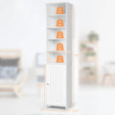 Costway 72 Inches Free Standing Tall Floor Bathroom Storage Cabinet