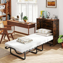 Cot Size Murphy Bed with Foldable Bed and Lockable Wheels