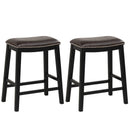 26 Inch Counter Height Bar Stool Set of 2 with Upholstered Seat