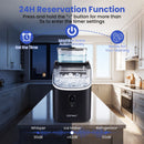 Countertop Ice Maker with External Tank & Self-Cleaning