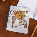 Coyote Cutie Spiral Double-Sided Notebook | Howling Coyote Design Journal | 120 Lined Pages