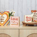 Crazy Love Block Sign | Pre-drilled Keyhole | 3" x 3"