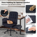 Criss Cross Chair Adjustable Swivel Vanity Chair with 5-Position Armrests