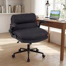 Criss Cross Chair on Wheels with Flip-up Arms Adjustable Height