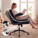 Criss Cross Chair on Wheels with Flip-up Arms Adjustable Height