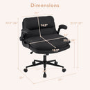 Criss Cross Chair on Wheels with Flip-up Arms Adjustable Height