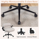 Criss Cross Chair on Wheels with Flip-up Arms Adjustable Height