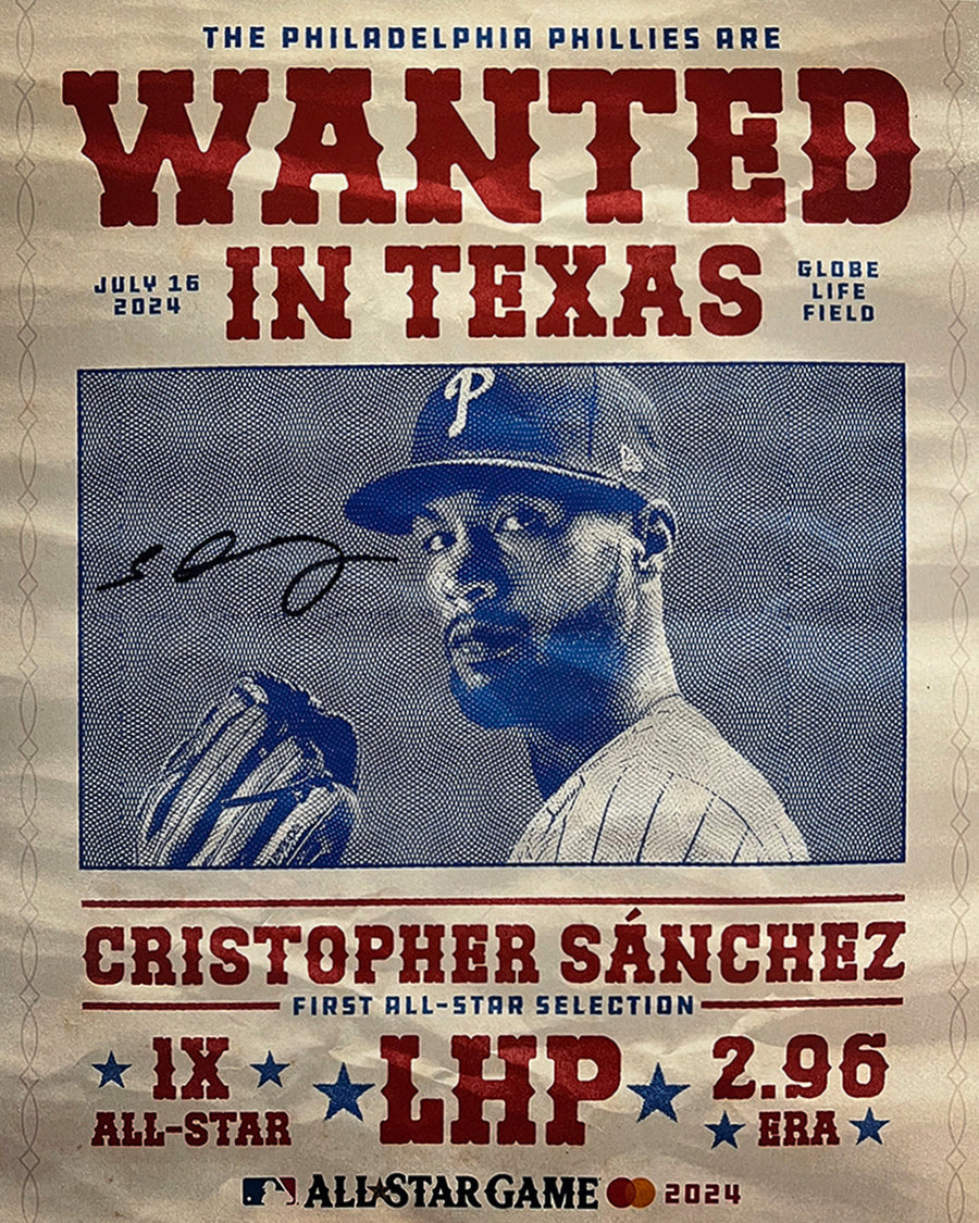 Cristopher Sanchez 2024 All-Star Game Autographed Philadelphia Phillies 8