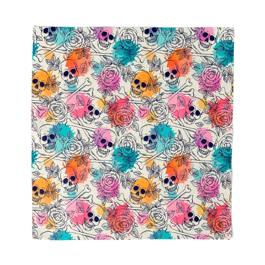 Crossbones and Roses Bandana