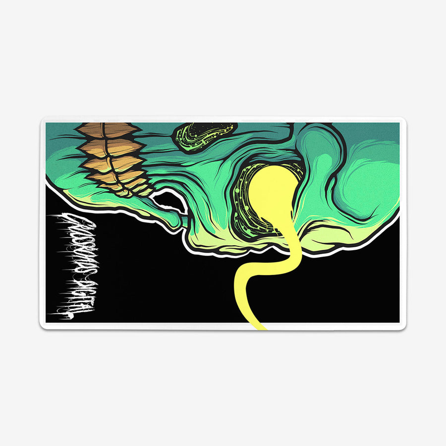 Green Skull Playmat