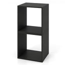 Cube Storage Organizer Set of 2 - Black Modular Bookcase