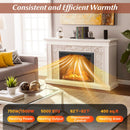 Curved Recessed Electric Fireplace Insert with Remote Control and Overheat Protection-26 Inch