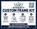Philadelphia Eagles Super Bowl LIX Champions Custom NFL Football 8x10 Picture Frame Kit (3 Colors)