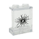 Window with Large Cracked Hole #1 (1x2x2 Panel)