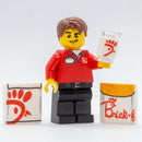 Brick-Fil-A Stand with Employee Minifig