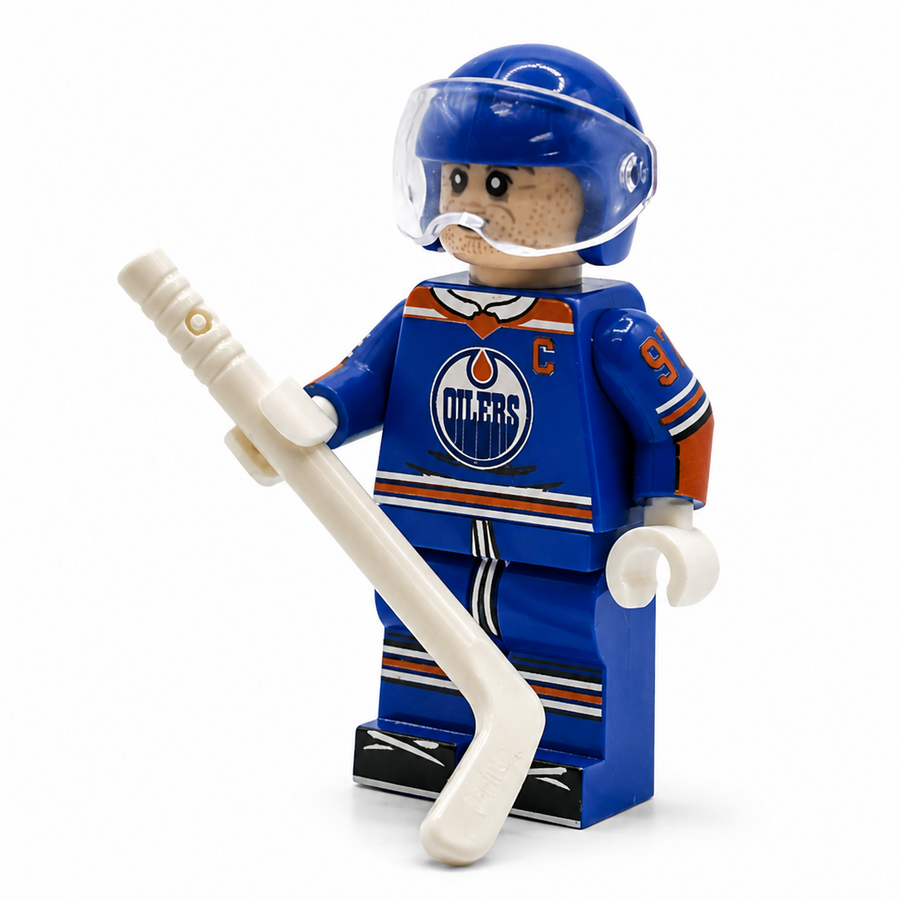 #97 EDM Hockey Player Minifig