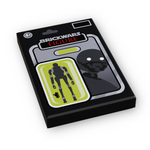 K2-Bro Vintage Action Figure Tile (2x3) made from LEGO parts