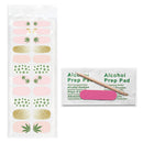 Cute Cannabis Nail Wrap Kit | Nail Care Arts Tools Accessories | On-the-go Travel Kit