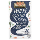 Cycling Love Enamel Pin in Gold