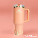 Peaches & Cream Waffle Tumbler Boot -Fall fits 20-40oz