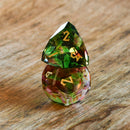 Watermelon Multifaceted Glass Dice Set