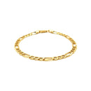 4.6mm 14k Yellow Gold Lite Figaro Bracelet