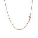 14k Rose Gold Singapore Chain 1.0mm