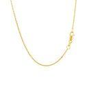 14k Yellow Gold Diamond Cut Rolo Chain 1.1mm