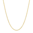 14k Yellow Gold Round Cable Link Chain 1.5mm