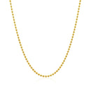 18k Yellow Gold Bead Chain 1.5mm (1.50 mm)