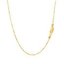 14k Yellow Gold Diamond-Cut Bead Chain 1.2mm