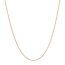 14k Rose Gold Oval Cable Link Chain 0.97mm