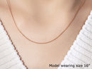 14k Rose Gold Oval Cable Link Chain 0.97mm