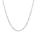 14k White Gold Singapore Chain 1.5mm
