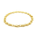 4.7mm 14k Yellow Gold Puffed Mariner Link Bracelet