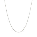 14k White Gold Classic Box Chain 0.45mm