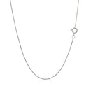 14k White Gold Classic Box Chain 0.45mm