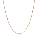 14k Rose Gold Diamond Cut Cable Link Chain 1.1mm