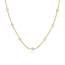 14k Yellow Gold CZ By the Yard Long Links