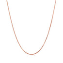 14k Rose Gold Classic Box Chain 0.8mm