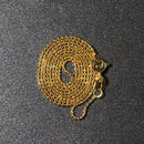 14k Yellow Gold Diamond-Cut Bead Chain 1.0mm